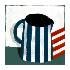 Striped Jug Still Life , By Marco Marella by Gioia Wall Art, a Prints for sale on Style Sourcebook