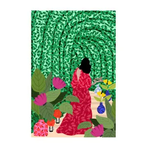 Girl At Her Garden , By Rafaela Mascaro by Gioia Wall Art, a Prints for sale on Style Sourcebook