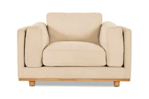 Nevada Modern Armchair, Florence Natural, by Lounge Lovers by Lounge Lovers, a Chairs for sale on Style Sourcebook