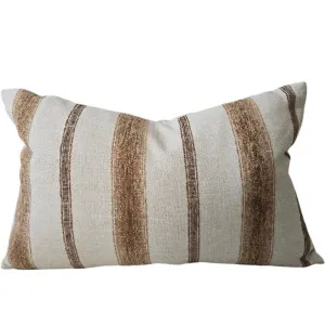 RESTOCK MARCH | Sadie Linen Chenille Cushion 40x60cm Lumbar - Natural | Cinnamon by Macey & Moore, a Cushions, Decorative Pillows for sale on Style Sourcebook