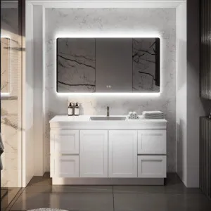 Riva Miami Matte White 1500mm Single Bowl Floor Standing Vanity by Riva, a Vanities for sale on Style Sourcebook