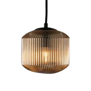 Steller Reeded Glass Pendant Light by Fat Shack Vintage, a Pendant Lighting for sale on Style Sourcebook