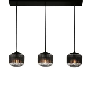 Steller Reeded Glass Linear Light by Fat Shack Vintage, a Pendant Lighting for sale on Style Sourcebook