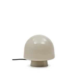 Reig grey glass table lamp Australia adaptor by Kave Home, a Table & Bedside Lamps for sale on Style Sourcebook