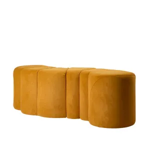 Ridge Bench Ottoman Mustard by Florabelle Living, a Stools for sale on Style Sourcebook