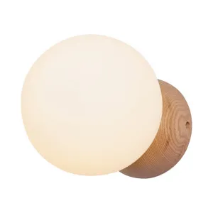 Oslo Glass Wood Wall Light by Fat Shack Vintage, a Wall Lighting for sale on Style Sourcebook