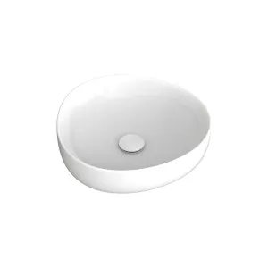 Pebble Small Above Counter Basin, Gloss White by Fienza, a Basins for sale on Style Sourcebook