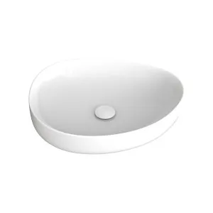 Pebble Medium Above Counter Basin, Gloss White by Fienza, a Basins for sale on Style Sourcebook