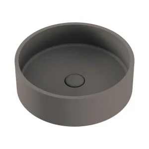 Jada Round Concrete Above Counter Basin, Warm Grey by Fienza, a Basins for sale on Style Sourcebook