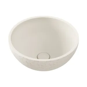 Alba Round Concrete Above Counter Basin, Warm White by Fienza, a Basins for sale on Style Sourcebook