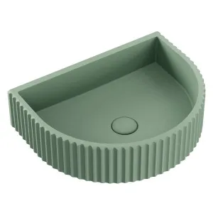 Valentina Fluted Arch Concrete Wall Basin, Sage by Fienza, a Basins for sale on Style Sourcebook