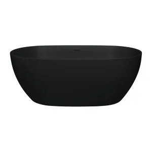 Luciana Solid Surface Bath, Matte Black, 1500mm by Fienza, a Bathtubs for sale on Style Sourcebook