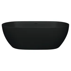 Luciana Solid Surface Bath, Matte Black, 1690mm by Fienza, a Bathtubs for sale on Style Sourcebook