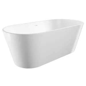 Austin Freestanding Acrylic Bath with Overflow, 1700mm by Fienza, a Bathtubs for sale on Style Sourcebook