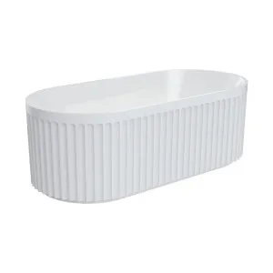 Eleanor Fluted Freestanding Acrylic Bath, 1700mm by Fienza, a Bathtubs for sale on Style Sourcebook