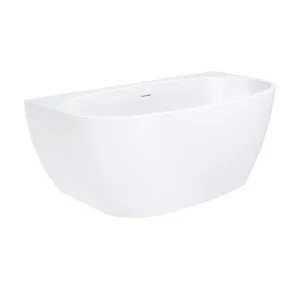 Keeto Back-To-Wall Acrylic Bath with Overflow, 1500mm by Fienza, a Bathtubs for sale on Style Sourcebook