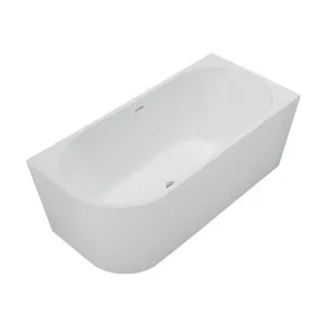 Isabella Left-Hand Acrylic Corner Bath with Overflow, Matte White, 1500mm by Fienza, a Bathtubs for sale on Style Sourcebook