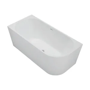 Isabella Right-Hand Acrylic Corner Bath with Overflow, Matte White, 1500mm by Fienza, a Bathtubs for sale on Style Sourcebook