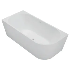 Isabella Right-Hand Acrylic Corner Bath with Overflow, Matte White, 1700mm by Fienza, a Bathtubs for sale on Style Sourcebook