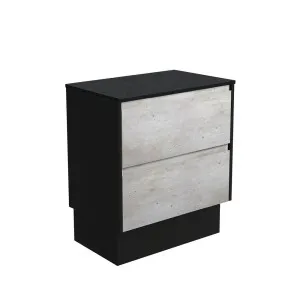 Amato Industrial 750 Cabinet on Kickboard, Satin Black Panels by Fienza, a Vanities for sale on Style Sourcebook