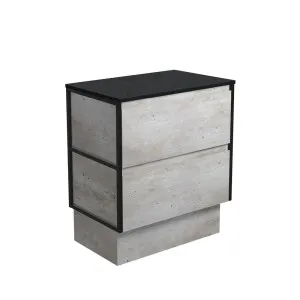 Amato Industrial 750 Cabinet on Kickboard, Matte Black Frames by Fienza, a Vanities for sale on Style Sourcebook