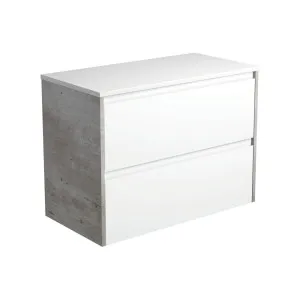 Amato Satin White 900 Wall-Hung Cabinet, Industrial Panels by Fienza, a Vanities for sale on Style Sourcebook