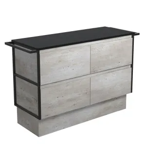 Amato Industrial 1200 Cabinet on Kickboard, Matte Black Towel Rails by Fienza, a Vanities for sale on Style Sourcebook