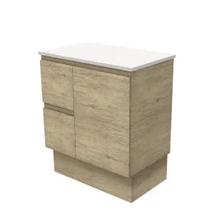 Edge Scandi Oak 750 Cabinet on Kickboard, Left Hand Drawers by Fienza, a Vanities for sale on Style Sourcebook