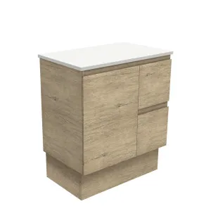 Edge Scandi Oak 750 Cabinet on Kickboard, Right Hand Drawers by Fienza, a Vanities for sale on Style Sourcebook