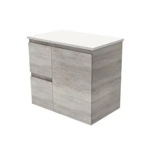 Edge Industrial 750 Wall-Hung Cabinet, Left Hand Drawers by Fienza, a Vanities for sale on Style Sourcebook