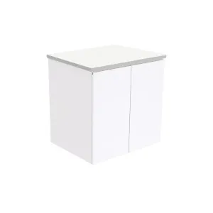 Fingerpull Gloss White 600 Wall-Hung Cabinet by Fienza, a Vanities for sale on Style Sourcebook