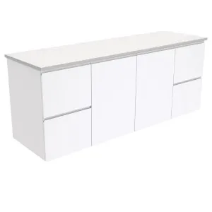 Fingerpull Gloss White 1500 Wall-Hung Cabinet by Fienza, a Vanities for sale on Style Sourcebook