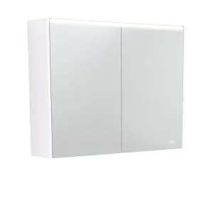 900 LED Mirror Cabinet with Gloss White Side Panels by Fienza, a Shaving Cabinets for sale on Style Sourcebook