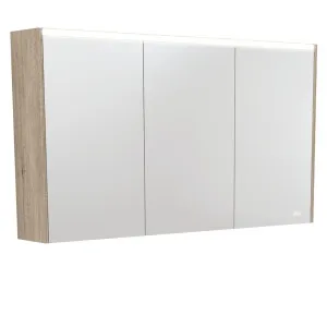 1200 LED Mirror Cabinet with Scandi Oak Side Panels by Fienza, a Shaving Cabinets for sale on Style Sourcebook