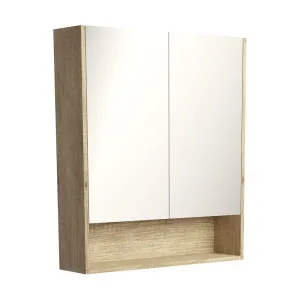 750 Mirror Cabinet with Display Shelf, Scandi Oak by Fienza, a Shaving Cabinets for sale on Style Sourcebook