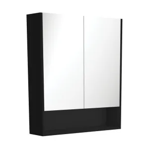 750 Mirror Cabinet with Display Shelf, Satin Black by Fienza, a Shaving Cabinets for sale on Style Sourcebook