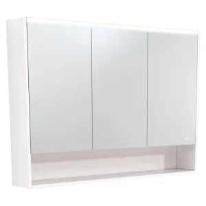 1200 LED Mirror Cabinet with Display Shelf, Gloss White by Fienza, a Illuminated Mirrors for sale on Style Sourcebook