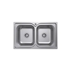 Tiva 780 Double Kitchen Sink by Fienza, a Kitchen Sinks for sale on Style Sourcebook