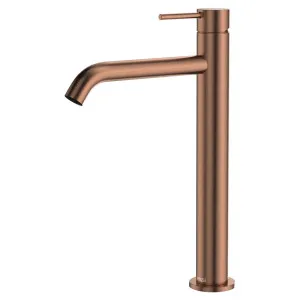 Kaya Tall Basin Mixer, Brushed Copper by Fienza, a Bathroom Taps & Mixers for sale on Style Sourcebook