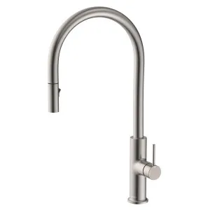 Kaya Pull-Out Sink Mixer, Brushed Nickel by Fienza, a Kitchen Taps & Mixers for sale on Style Sourcebook