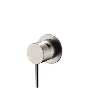 Kaya Wall Mixer, Small Round Plate, Brushed Nickel by Fienza, a Shower Heads & Mixers for sale on Style Sourcebook