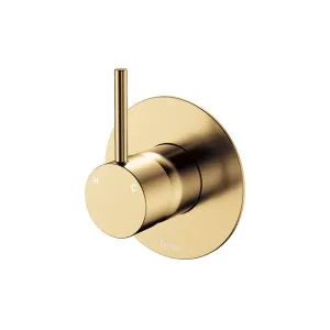 Kaya Up Wall Mixer, Large Round Plate, Urban Brass by Fienza, a Shower Heads & Mixers for sale on Style Sourcebook