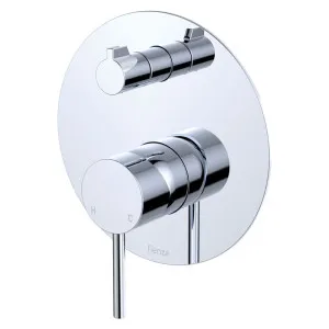 Kaya Wall Diverter Mixer, Large Round Plate, Chrome by Fienza, a Shower Heads & Mixers for sale on Style Sourcebook