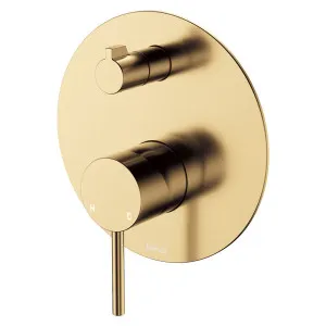 Kaya Wall Diverter Mixer, Large Round Plate, Urban Brass by Fienza, a Shower Heads & Mixers for sale on Style Sourcebook