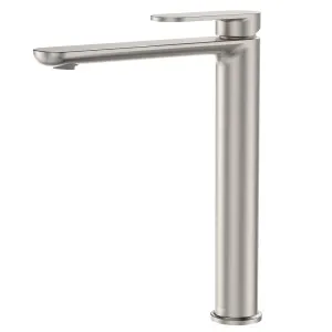 Empire Slim Cold Start Tall Basin Mixer, Brushed Nickel by Fienza, a Bathroom Taps & Mixers for sale on Style Sourcebook