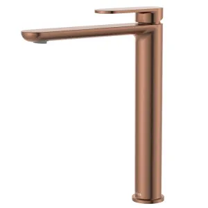 Empire Slim Cold Start Tall Basin Mixer, Brushed Copper by Fienza, a Bathroom Taps & Mixers for sale on Style Sourcebook