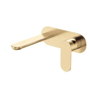 Empire Slim Basin/Bath Wall Mixer Set, Oval Plate, 160mm Outlet, Urban Brass by Fienza, a Bathroom Taps & Mixers for sale on Style Sourcebook