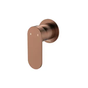 Empire Slim Wall Mixer, Round Plate, Brushed Copper by Fienza, a Shower Heads & Mixers for sale on Style Sourcebook