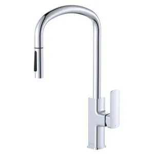 Tono Pull Out Sink Mixer, Chrome by Fienza, a Kitchen Taps & Mixers for sale on Style Sourcebook