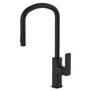 Tono Pull Out Sink Mixer, Matte Black by Fienza, a Kitchen Taps & Mixers for sale on Style Sourcebook